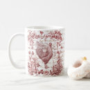 Search for red rooster mugs Rustic