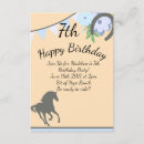 Search for girls pony party invitations Horses
