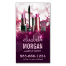 Search for make up artist magnetic business cards salon