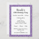 Search for purple white 60th birthday invitations Sixty