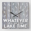 Search for funny fishing clocks Lake