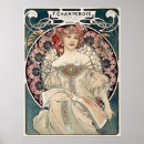 Search for alphonse mucha flowers posters Vintage