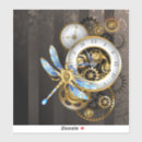 Search for gold clock stickers Steampunk