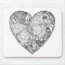 Search for heart doodle mouse mats Zen doodle style