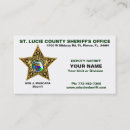 Search for deputy sheriff business cards County