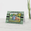 Search for funny car birthday cards Over the hill