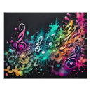 Search for colorful music notes posters Musician