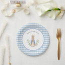 Search for blue and white rabbit plates Mother to be