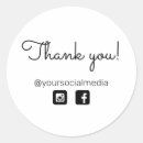 Search for elegant retro typography stickers Thank you