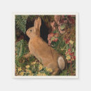 Search for vintage rabbit napkins Illustration