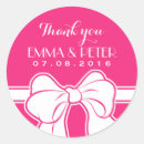 Search for pink bow thank you stickers Baby shower