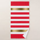 Search for red white christmas bath towels Stripes