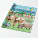 Search for animals of wild wrapping paper Africa