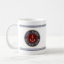 Search for navy blue and gold mugs Boat