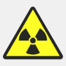 Search for radioactive warning stickers Yellow