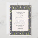 Search for navy blue floral baby shower invitations Modern