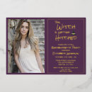 Search for witch hen party invitations Purple