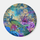 Search for blue peacock magnets Floral