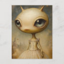 Search for cute alien postcards Girl