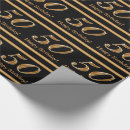 Search for happy 50th birthday wrapping paper Gold