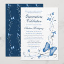 Search for blue butterfly quinceanera invitations Butterflies
