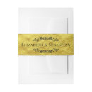 Search for gold foil invitation belly bands Glam