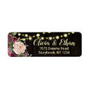 Search for dark wood return address labels Watercolor