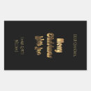 Search for love typography stickers Black and gold