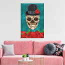 Search for sugar skull canvas prints Halloween