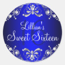 Search for royal blue silver stickers Sweet sixteen