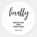 Search for funny wedding stickers Black and white