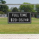 Search for now hiring signs Help wanted