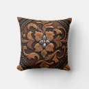 Search for tooled leather cushions Rustic