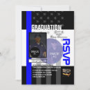 Search for law enforcement graduation invitations Thin blue line