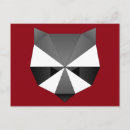 Search for animal face postcards Racoon