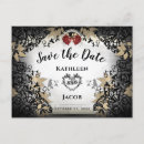 Search for halloween save the date postcards Black