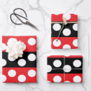 Search for black and red polka dot wrapping paper Cute