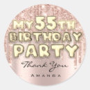 Search for 55th birthday party stickers For her