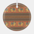 Search for orange background christmas tree decorations Pattern