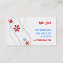 Search for embroidery business cards Blue