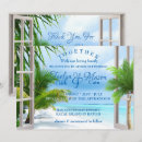 Search for beach scene wedding invitations Palm trees