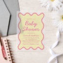 Search for pink and yellow baby shower invitations Mother to be