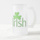 Search for 4 leaf clover beer glasses Saint