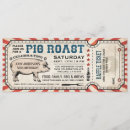 Search for pig roast party invitations Vintage