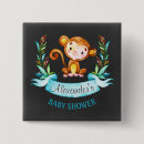 Search for monkey boy badges Baby shower