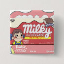 Search for kawaii square badges Red