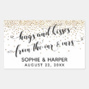 Search for confetti wedding stickers Calligraphy