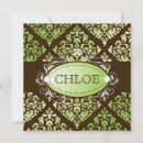 Search for luxury damask invitations Brown