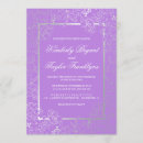 Search for purple and silver wedding invitations Vintage