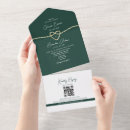 Search for emerald green and gold wedding invitations Greenery